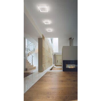 Fabas Luce Bard Plafoniera LED Bianco, 1-Luce