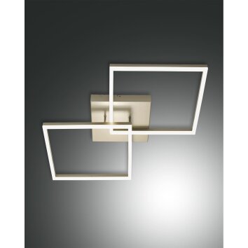 Fabas Luce Bard Plafoniera LED Oro, 1-Luce