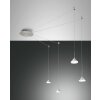 Fabas Luce Isabella Lampada a Sospensione LED Alluminio, Cromo, Nichel opaco, 1-Luce