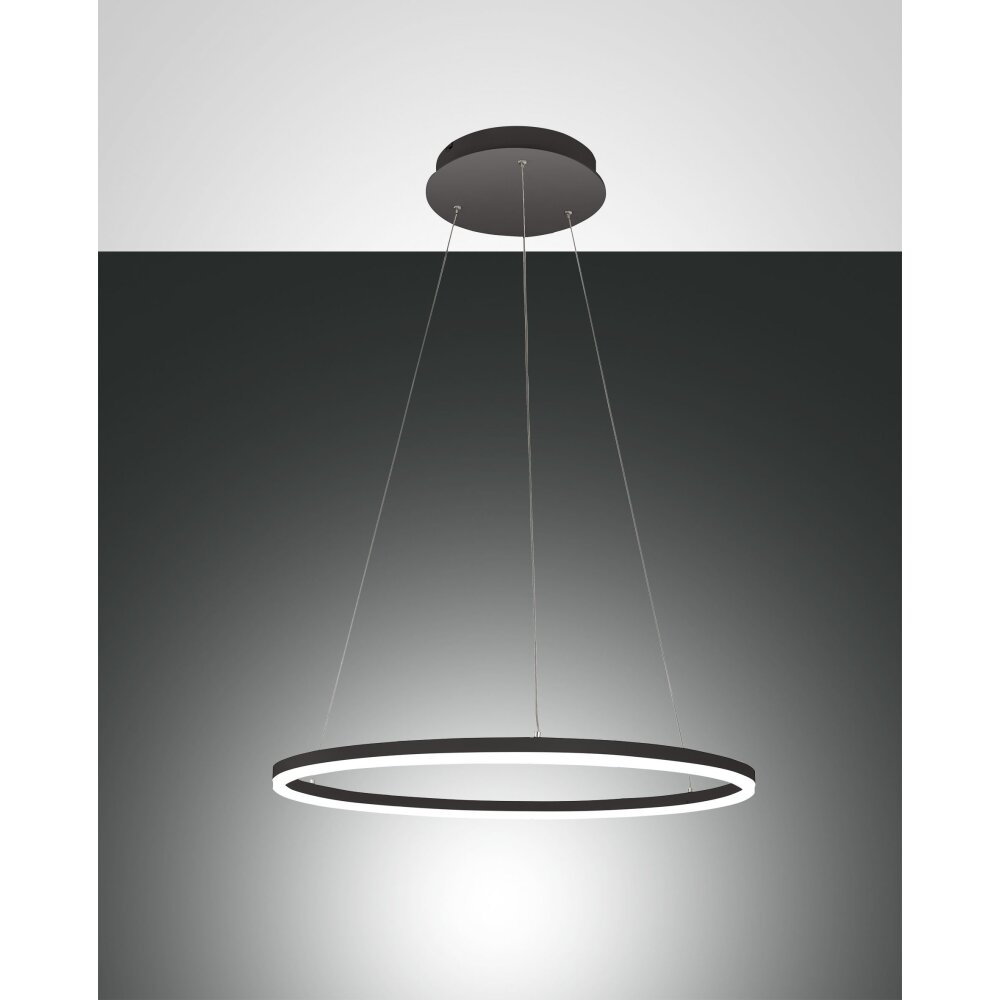 Fabas Luce Giotto Lampada a Sospensione LED Nero, 2-Luci main product photo