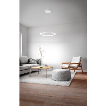 Fabas Luce Giotto Lampada a Sospensione LED Bianco, 2-Luci