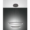 Fabas Luce Giotto Lampada a Sospensione LED Nero, 1-Luce