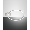 Fabas Luce Giotto Plafoniera LED Bianco, 1-Luce