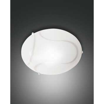 Fabas Luce Magma Plafoniera Bianco, 1-Luce