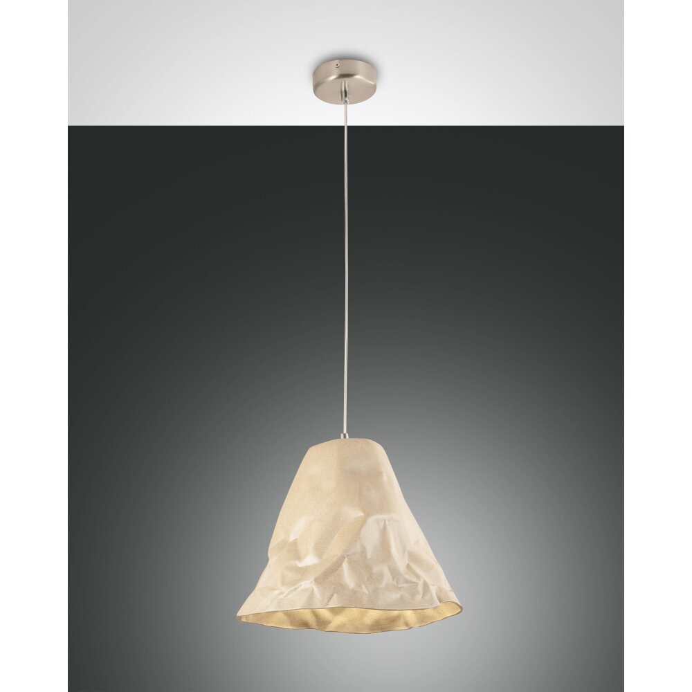 Fabas Luce Crumple Lampada a Sospensione Bianco, 1-Luce main product photo
