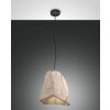 Fabas Luce Rock Lampada a Sospensione Nero, 1-Luce