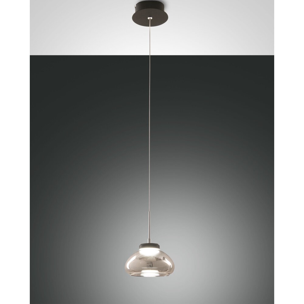 Fabas Luce Arabella Lampada a Sospensione LED Nero, 1-Luce main product photo