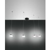 Fabas Luce Arabella Lampada a Sospensione LED Nero, 4-Luci