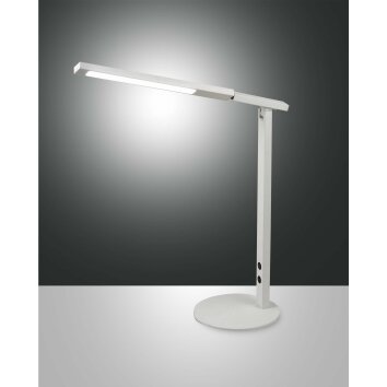 Fabas Luce Ideal Lampada da tavolo LED Bianco, 1-Luce
