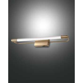 Fabas Luce Rapallo Applique LED Ottone, 1-Luce