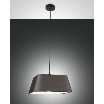 Fabas Luce Allegra Lampada a Sospensione Nero, 1-Luce