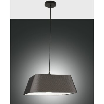 Fabas Luce Allegra Lampada a Sospensione Nero, 1-Luce