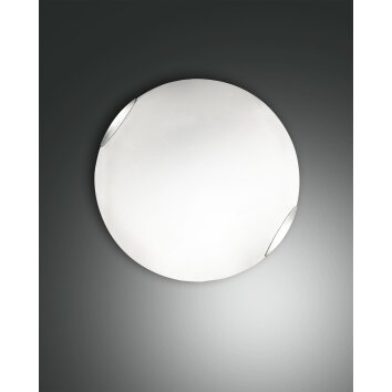 Fabas Luce Fox Plafoniera LED Bianco, 1-Luce
