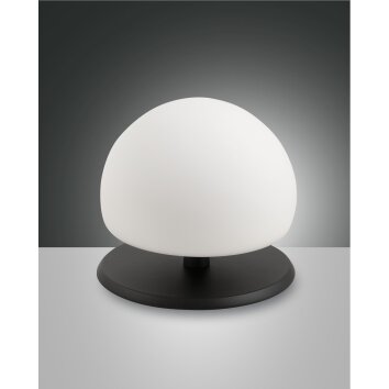 Fabas Luce Morgana Lampada da tavolo LED Nero, 1-Luce