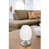 Fabas Luce Rockford Lampada da tavolo LED Nichel opaco, 1-Luce