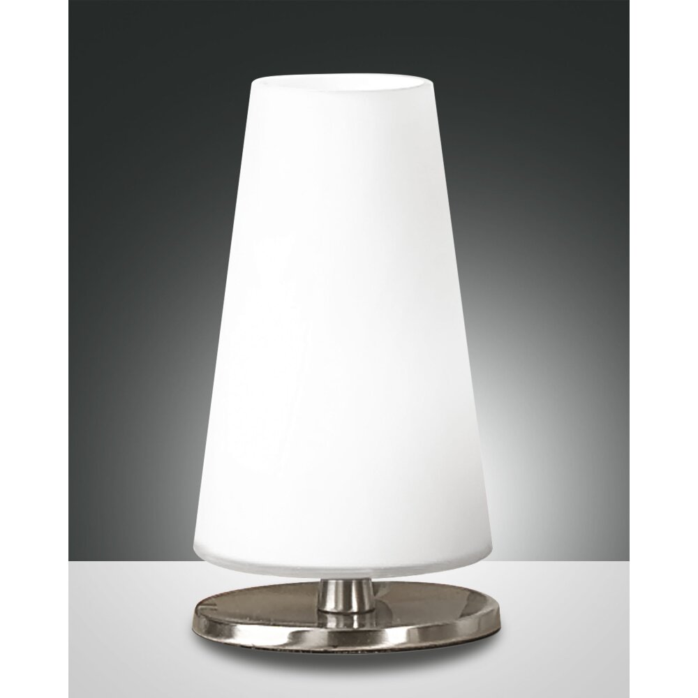 Fabas Luce Milady Lampada da tavolo LED Nichel opaco, 1-Luce main product photo