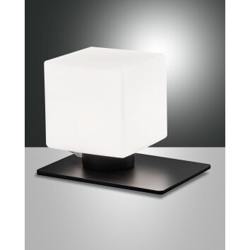 Fabas Luce Zara Lampada da tavolo LED Nero, 1-Luce