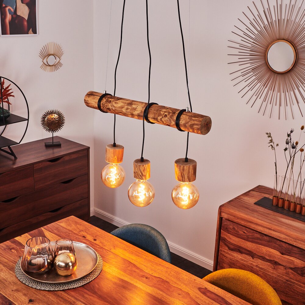 Canedo Lampada a Sospensione Marrone scuro, Nero, 3-Luci main product photo