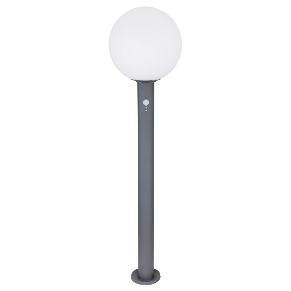 Globo OSSY Lampioncino Segnapasso Antracite, 1-Luce, Sensori di movimento