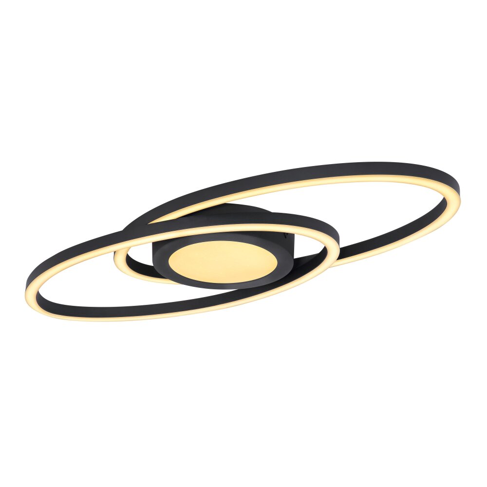 Globo REGGY Plafoniera LED Nero, 1-Luce main product photo