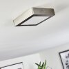 Finsrud Plafoniera LED Nichel opaco, 1-Luce