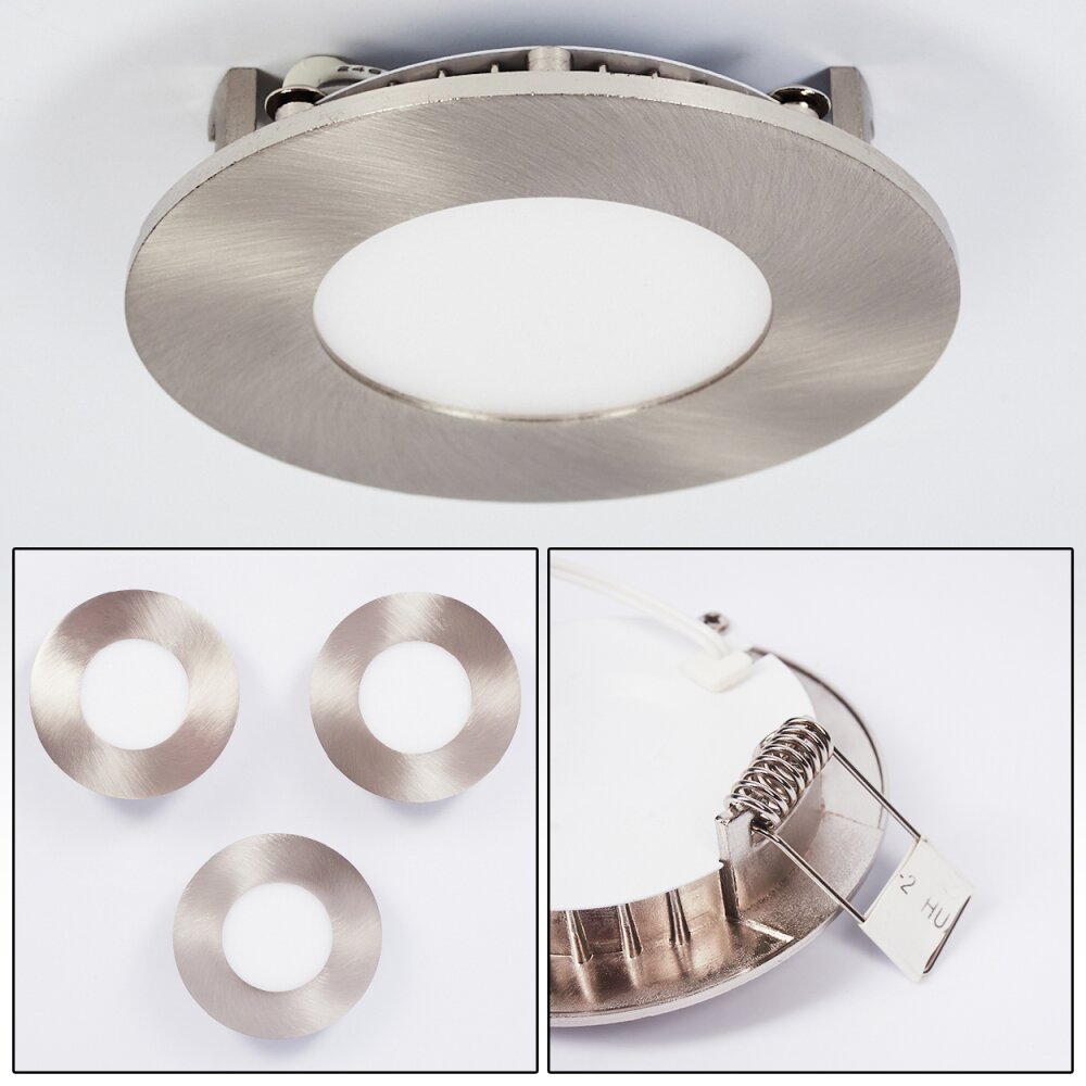 Finsrud Lampada da incasso LED Nichel opaco, 1-Luce main product photo