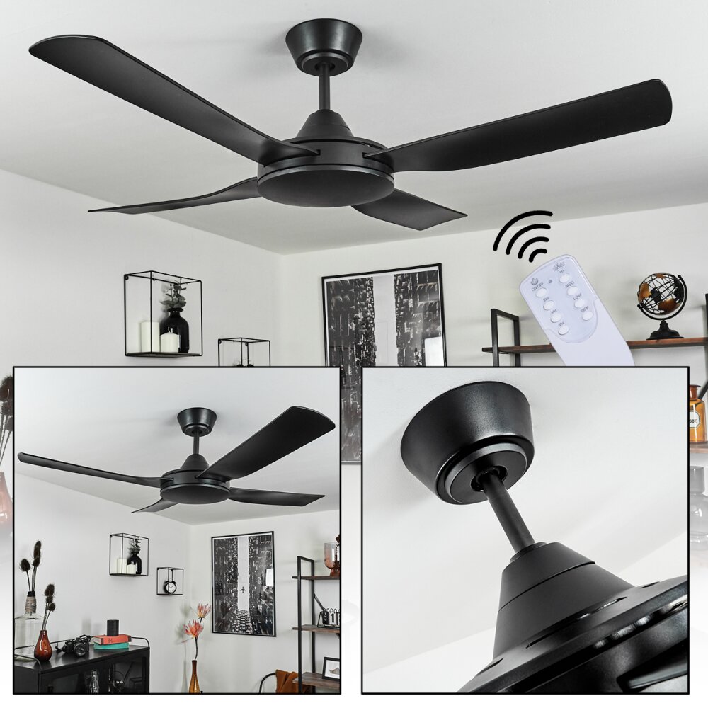 Tjerne ventilatore da soffitto Nero main product photo