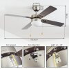 Hamnvik ventilatore da soffitto Nichel opaco, 1-Luce