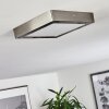 Fnsrud Plafoniera LED Nichel opaco, 1-Luce