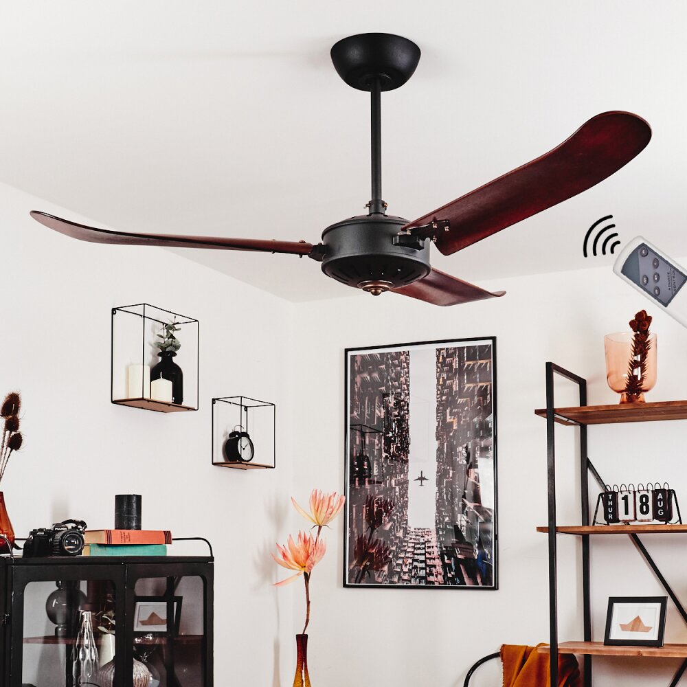 Virrik ventilatore da soffitto Marrone, Nero, Telecomando main product photo