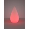 Reality Palmas Lampada da tavolo LED Bianco, 1-Luce, Telecomando, Cambia colore