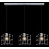 Globo MERRIL Lampadario a sospensione Zincato, 3-Luci