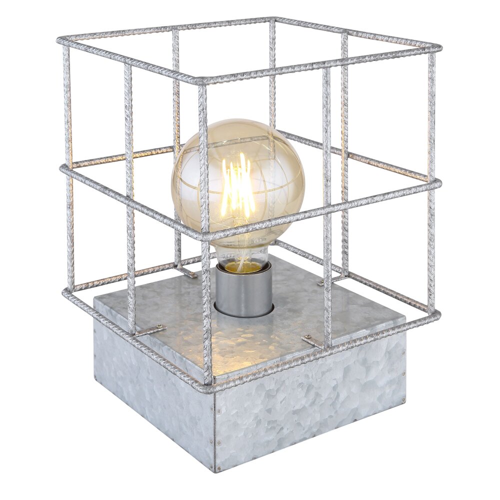 Globo MERRIL Lampada da tavolo Zincato, 1-Luce main product photo