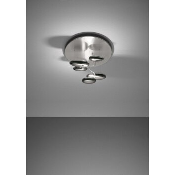 Artemide Mercury Mini Plafoniera LED Cromo, 1-Luce