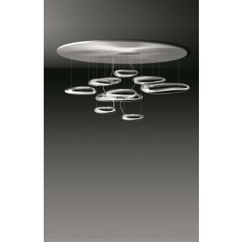 Artemide Mercury Plafoniera LED Cromo, 1-Luce