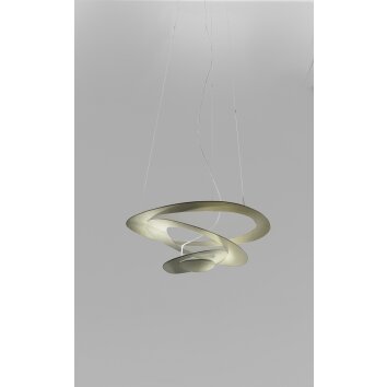 Artemide Pirce Micro Lampada a Sospensione LED Oro, 1-Luce