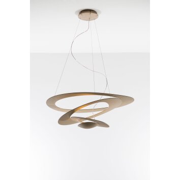 Artemide Pirce Mini Lampada a Sospensione LED Oro, 1-Luce