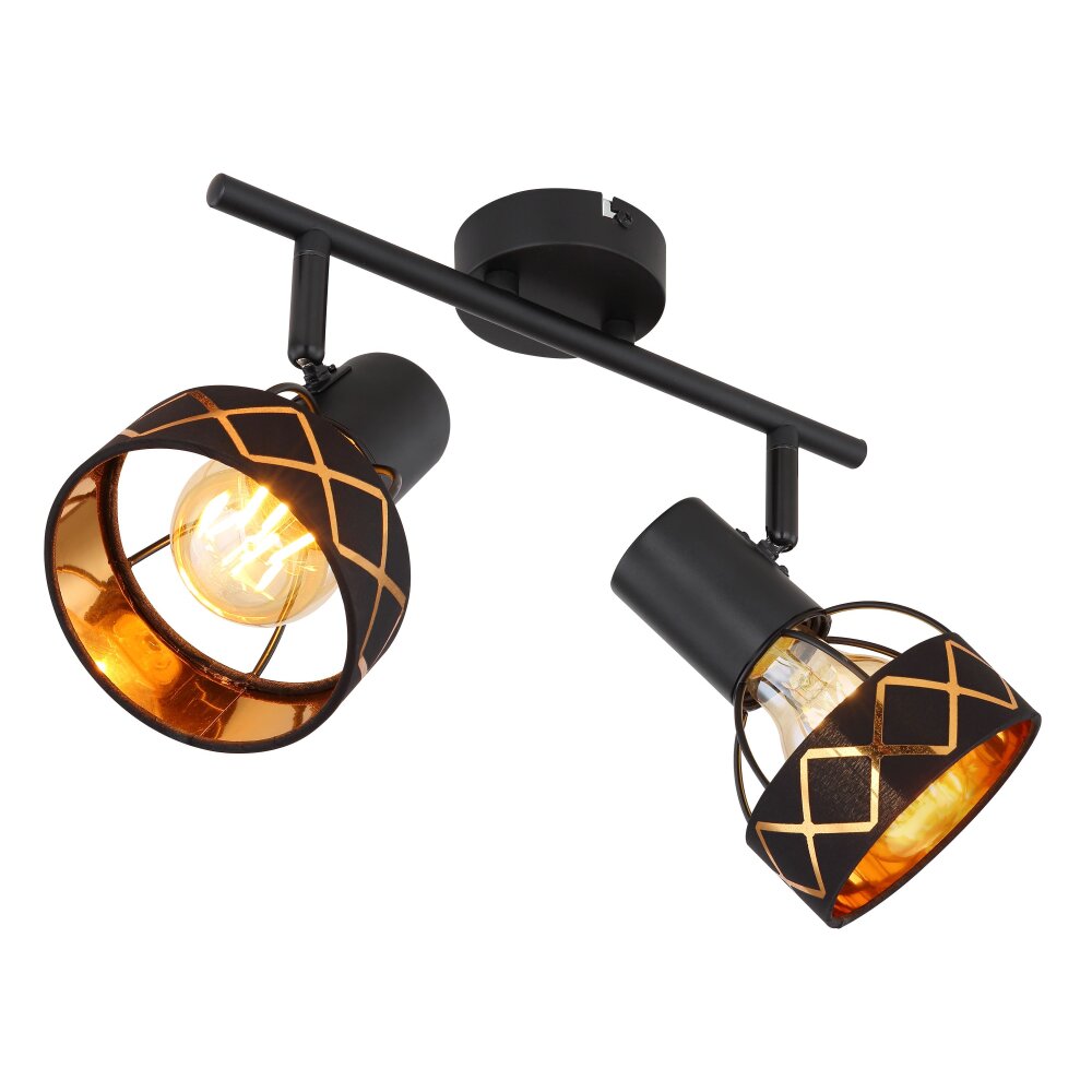 Globo BLANCA Plafoniera Nero, 2-Luci main product photo