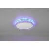 Reality Thea Plafoniera LED Bianco, 1-Luce, Telecomando, Cambia colore