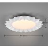 Reality Sunflower Plafoniera LED Bianco, 2-Luci, Telecomando, Cambia colore