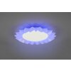 Reality Sunflower Plafoniera LED Bianco, 2-Luci, Telecomando, Cambia colore