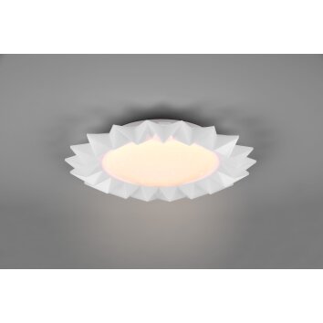 Reality Sunflower Plafoniera LED Bianco, 2-Luci, Telecomando, Cambia colore