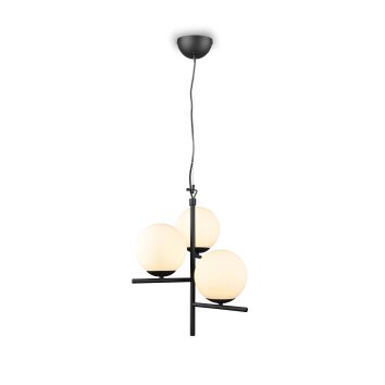 Trio Pure Lampada a Sospensione Nero, 3-Luci