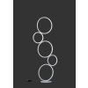 Trio Rondo Lampada da terra LED Argento, 1-Luce Trio Rondo Lampada da terra LED Argento, 1-Luce