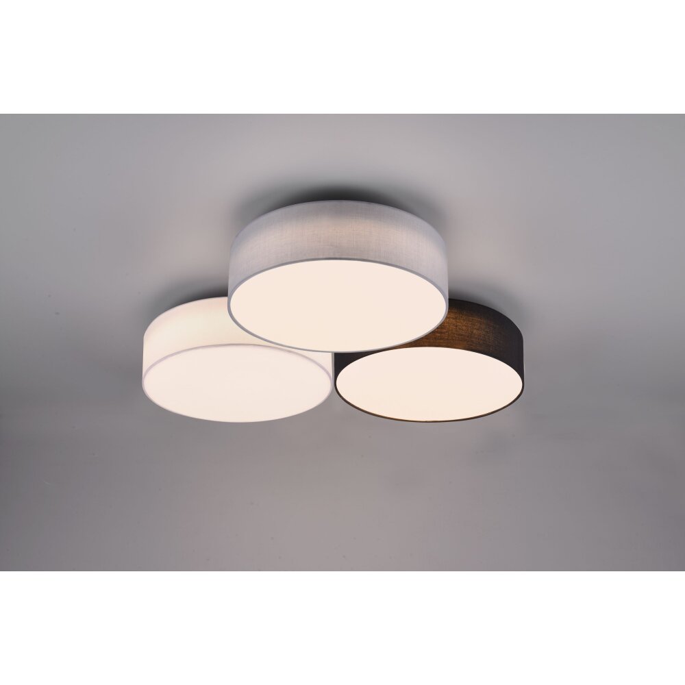 Trio Lugano Plafoniera LED Bianco, 1-Luce
