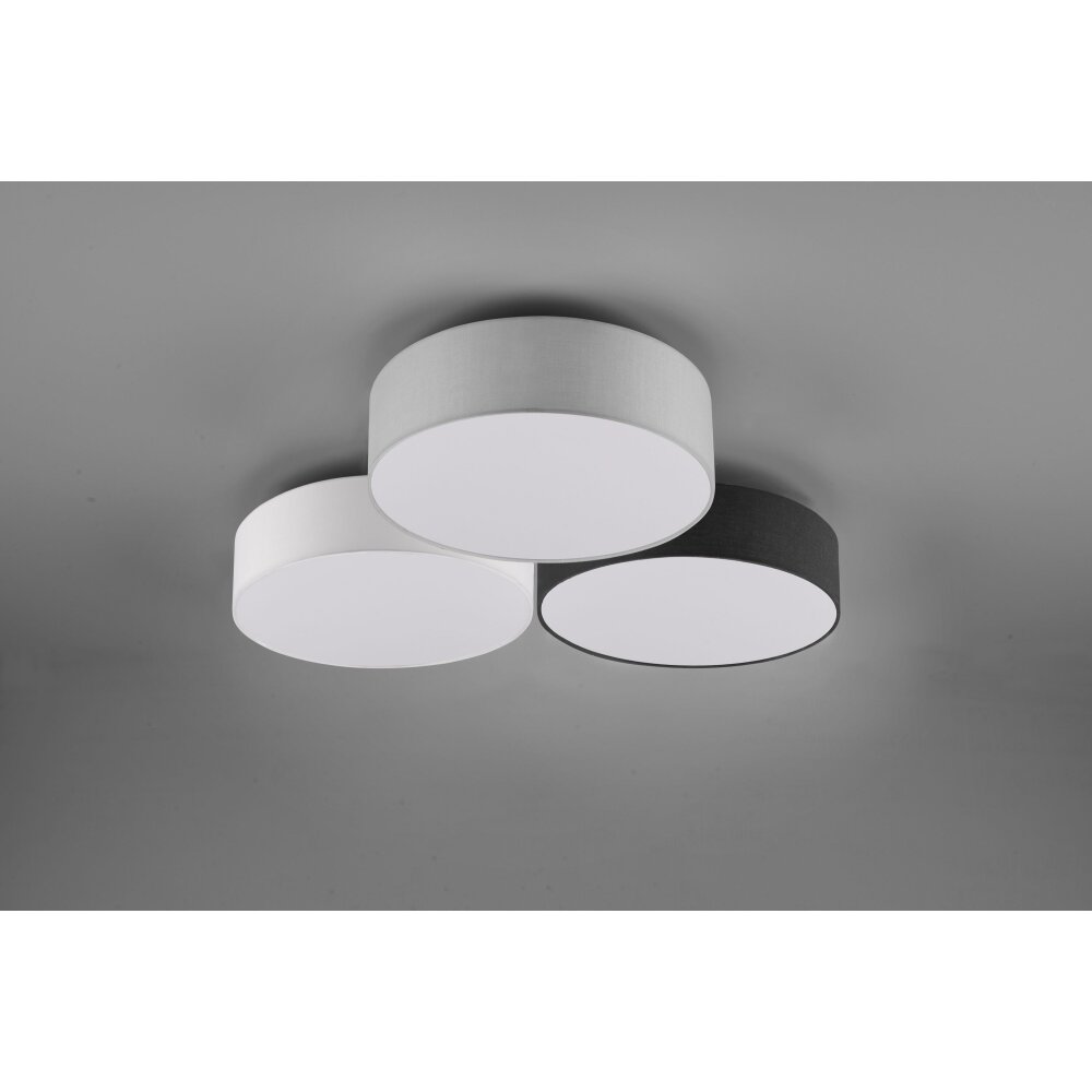 Trio Lugano Plafoniera LED Bianco, 1-Luce
