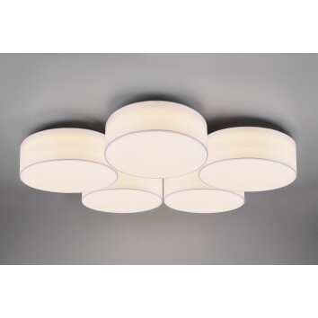 Trio Lugano Plafoniera LED Bianco, 1-Luce