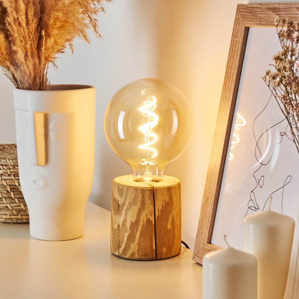 Canedo Lampada da tavolo Marrone, Nero, 1-Luce main product photo
