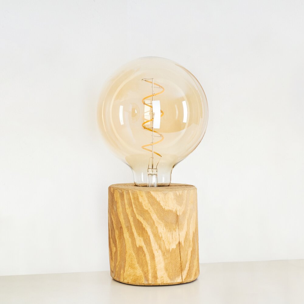 Canedo Lampada da tavolo Marrone, Nero, 1-Luce