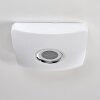 Lovisa Plafoniera LED Cromo, Bianco, 1-Luce, Telecomando, Cambia colore